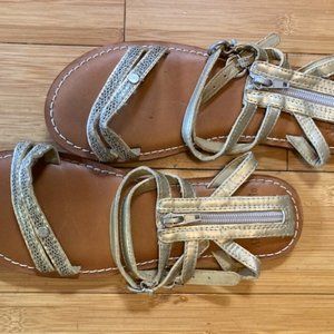 Abercrombie MetalLic GLaDiator NEW SandaLs